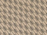 Black"Kinetic Arrow" on Kraft Brown Tissue Paper Gift Wrapping 20"x30" Sheets (50)