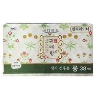 Body Fit Guierang Feminine Sanitary Napkins Pantyliners L(17.5cm) 38p