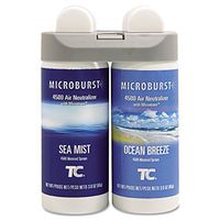 Rubbermaid Commercial 3485951 Microburst Duet 2-Fragrance Aerosol Odor Control Air Care System, Fragrance Refill, Sea Mist/Ocean Breeze