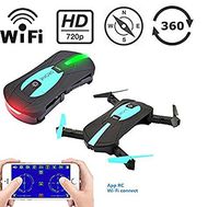 Mini WIFI RC Drone with Camera 2MP HD Camera Live Video Foldable Selfie RC Drone Pocket Altitude Hold Helicopter WIFI Drone Camera 720P HD MINI Drone