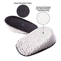 Heel Cushions Cups Plantar Fasciitis Inserts for Running Men Women -Pain Relief Shock Absorption Gel Height Increase Insoles Shoe Inserts & Pads for Heel Spurs, Heel Pain, Bone Spur and Achilles Pain