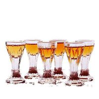 WENXINJIA  6 Set wine cup glass cup bullet to swallow wine bar cocktail glasses household
