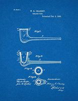 Tobacco Pipe Patent Print Blueprint (5" x 7") M10761