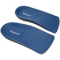 Envelop Shoe Inserts - Half Insole for Plantar Fasciitis, Arch Support, Heel Spur Pain Relief, Flat Feet - Orthotic Foam Cup Pad Fit Most Men, Women, Kid - for Running Walking, Dress, Work Boot (L)