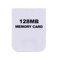 Whitelotous Practical Memory Card for Nintendo Wii Gamecube GC NGC Game White NEW (128MB)