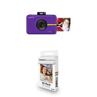 Polaroid Snap Touch Portable Instant Print Digital Camera  (Purpe) with Polaroid 2x3ʺ Premium ZINK Zero Photo Paper 50-Pack