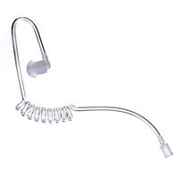 Impact Brand PQDAT-1 Clear Coiled Acoustic Tube w/Elbow and Ear Bud