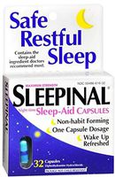 Sleepinal Sleep-Aid Capsules Maximum Strength, 32 ea (Pack of 6)