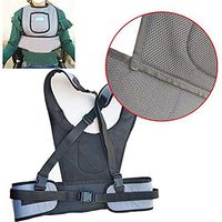 Wheelchair Positioning Belt Restraint Vest Torso Support seat Belt Fixed Vest seat, Prevent Patients from Sliding Forward, Suitable for Elderly Care, Gray