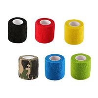 siyady 6pcs Disposable Tattoo Self Adhesive Elastic Bandage 5cm Wide Protection Wrap Camouflage Compression Wraps for Wrist,Ankle,Elbow,Head,Sport