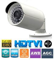 2 megapixel 1080P HD-TVI Security IR Bullet Camera, 8mm Lens, IP66