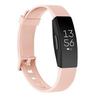 AK Soft TPU Wristbands Compatible with Fitbit Inspire HR/Fitbit Inspire/Fitbit Ace 2 Bands, Sports Waterproof Wristbands for Fitbit Inspire HR Fitness Tracker (Pink, Large)
