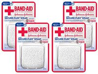 Band-Aid Brand of First Aid Products Secure-Flex Wrap - Large (3 inches by 2.5 Yards) (Pack of 4)
