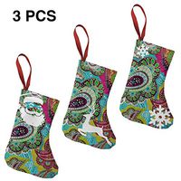 Christmas Stockings Gift Bag Simple Colorful Paisley Designer for Funny Xmas Party