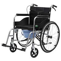 LBYMYB Light Transport Folding Care Wheelchair Portable Travel Chair Baby Stroller Comfortable Multi-Functional Wheelchair Wheelchair (Style : B)