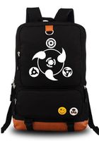Siawasey Naruto Anime Uchiha Sasuke Cosplay Luminous Backpack Shoulder School Bag