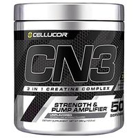 Cellucor CN3 Creatine Nitrate, Creatine HCl, Creatine Monohydrate Powder, Strength & Pump Amplifier, Unflavored, 50 Servings