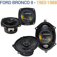 Compatible with Ford Bronco II 1983-1988 Factory Speaker Upgrade Harmony R4 R68 Package New
