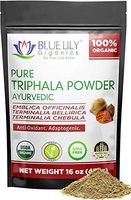 Blue Lily Organics Triphala Powder 1 Pound (16 Oz) Digestive Support, Daily Detoxification