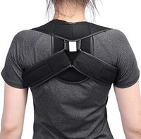 AizhiDao Posture Corrector Brace for Children, Teenagers & Adults (M, Black)