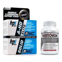 A-HD Elite & Solid with Testovox - Most Advanced Testosterone Boosting, Muscle Building Bundle for Men | Jump Start Your Libido, Stamina & Sexual Performance | Burn Fat & Boost Metabolism