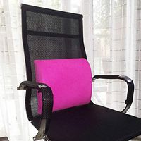 Comfortable Memory Foam Support Pillow Car Seat Home Office Chair (Hot Pink)