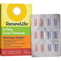 Renew Life Adult Cleanse - 3-Day Liver Cleanse - Vital Organ Support - 2-Part, 3-Day Program - Gluten, Dairy & Soy Free