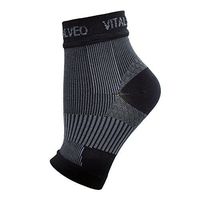 Vital Salveo- Germanium Recovery Plantar Fasciitis Ankle Socks Best Foot Compression Sleeves for Injury Recovery, Joint Pain, Increase Blood Circulation, Reduce Foot Swelling, Arch Pain Relief-L(Pair)