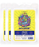 3 Packs of Beamer Candle Co. Smoke Killer Collection Wax Drops, 6-Count Pack - 70's Lovin' Scent + Beamer Smoke Sticker