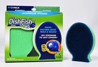 DishFish Dual Scrubber Sponge 2-Pack