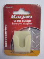 Barjan 300-58703 Glow-In-The-Dark "Peel And Stick" CB Radio Microphone Holder