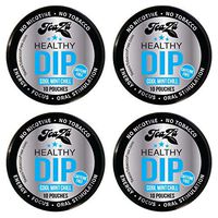 TeaZa Energy Smokeless Tobacco Alternative (4 pk. Cool Mint Chill) Quit Chewing and Dipping Tobacco Snuff - Nicotine and Caffeine Free Herbal Energy Pouch - Flavored Tobacco Free Chew