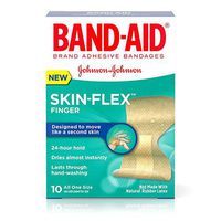 BAND-AID Skin Flex Finger Bandage, 10 Count per Pack - 24 per case.