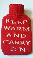 Warm Tradition Keep Warm and Carry On Knit Hot Water Bottle Cover- Cover ONLY