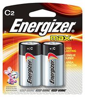 Energizer Alkaline Batteries Size C 1.5 V Blister Pack 2