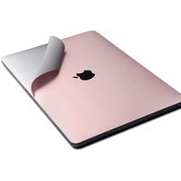 XSKN 5 in 1 Ultra Thin Full Body Skins Decal Sticker for 15 inch Touch Bar Macbook A1707, Set with Palmrest, Trackpad, Upper and Bottom Cover Protective Skin (Rose Gold, +Clear Keyboard Skin)