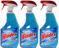 Windex Powerized Glass Cleaner with Ammonia-d, 32 Oz. Trigger Spray Bottle (Pack of 3)