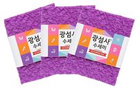 Harooliving 3 Packs Gwangsumsa Scouring Pad Luster Scrubber Dishwash Cloth Kitchen Sponges Made in Korea