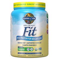 Garden of Life Raw Organic Fit Powder, Original - High Protein for Weight Loss (28g) plus Fiber, Probiotics & Svetol, Organic & Non-GMO Vegan Nutritional Shake, 10 Servings