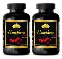 Heart Health Supplements Men - Hawthorn Extract 665MG - Dietary Supplements - Hawthorn Heart - 2 Bottles (240 Capsules)