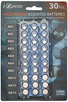SE - Batteries - Assorted Button Cell, 30 Pc