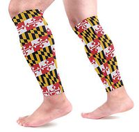 Maryland State Flag Sports Calf Compression Sleeves Leg Compression Calf Sleeve for Runners Men Women (1 Pair)