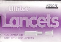 Ultilet 100 Sterile Tip One-Time Use Lancets