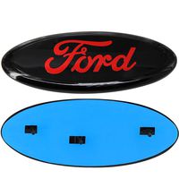 OSIRCAT for 2004-2014 F150 Ford Front Grille Tailgate Emblem,Oval 9"X3.5",Black & Red Decal Badge Nameplate Also Fits for 04-14 F250 F350,11-14 Edge,11-16 Explorer,06-11 Ranger