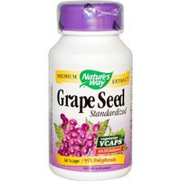 Natures Way, Grape Seed Standardized, 60 Capsules