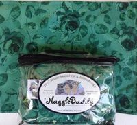 'NUGGLEBUDDY NEW! Microwavable Moist Heat & Aromatherapy Organic Rice Pack Cold Pack. Gorgeous & Cozy Mint Rose Flannel with Rosemary Mint Aromatherapy! Great Gift Idea!