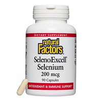 Natural Factors - SelenoExcell Selenium 200mcg, Antioxidant & Immune Support, 90 Capsules
