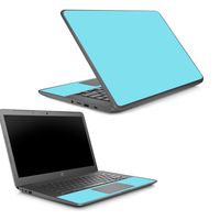 Mightyskins Skin Compatible with Hp Chromebook 14 G5 - Solid Baby Blue | Protective, Durable, and Unique Vinyl Decal Wrap Cover | Easy to Apply, Remove, and Change Styles | Made in The USA