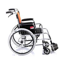 ChenCheng Wheelchair, Folding Portable Light Old Man Manual Scooter Free Inflatable Wheel Aluminum Alloy Medical Supplies