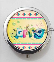 BlackKey Spring Season 3-Compartment Decorative Pocket Gift Box Case Organizer for Pill, Color 1 -759